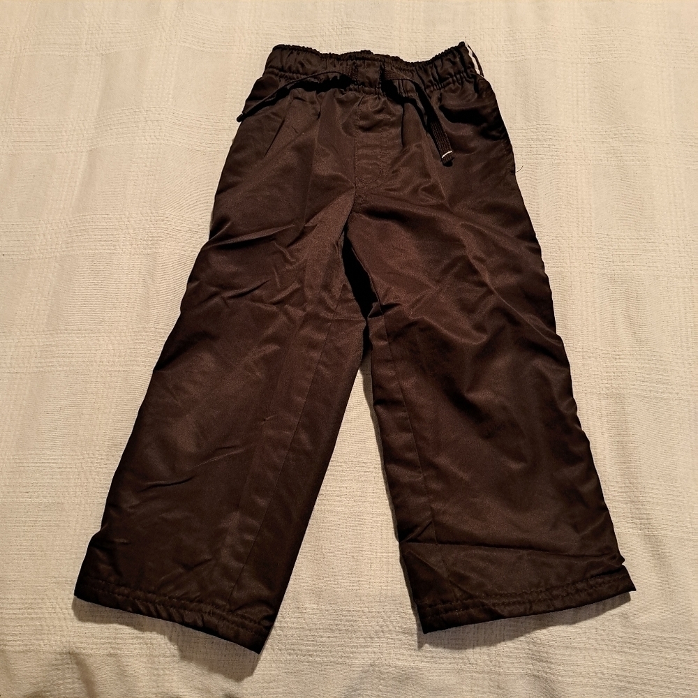 Jumping Beans boys size 3T brown mesh lined wind pants, EUC